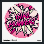 Comic Book Pop Art GIRL POWER Wall Decal<br><div class="desc">A cool,  trendy and fun design that puts the wham zap pow into your decor and day. A great gift for you,  your friends or your family. Designed by ComicBookPop© at www.zazzle.com/comicbookpop*</div>