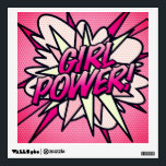 Comic Book Pop Art GIRL POWER Wall Decal<br><div class="desc">A cool,  trendy and fun design that puts the wham zap pow into your decor and day. A great gift for you,  your friends or your family. Designed by ComicBookPop© at www.zazzle.com/comicbookpop*</div>