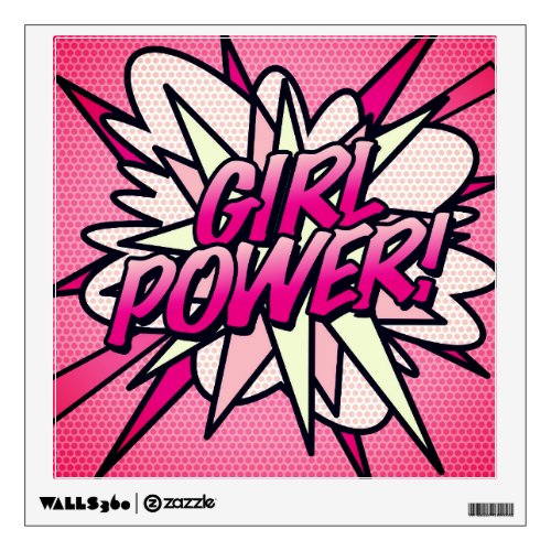 Comic Book Pop Art GIRL POWER Wall Decal