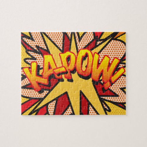 Comic Book Pop Art KA_POW Jigsaw Puzzle