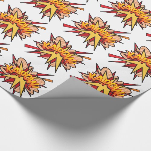 Comic Book Pop Art KA_POW Wrapping Paper