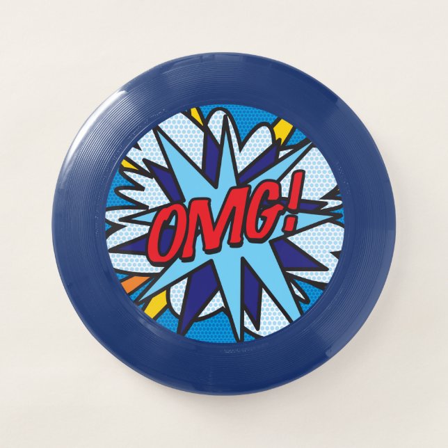 Comic Book Pop Art OMG Wham-O Frisbee (Front)
