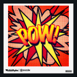 Comic Book Pop Art POW Superhero Wall Decal<br><div class="desc">A cool,  trendy and fun design that puts the wham zap pow into your decor and day. A great gift for you,  your friends or your family. Designed by ComicBookPop© at www.zazzle.com/comicbookpop*</div>