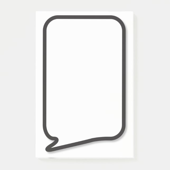 Comic Book Pop Art Speech Bubble Post-it Notes (Front)
