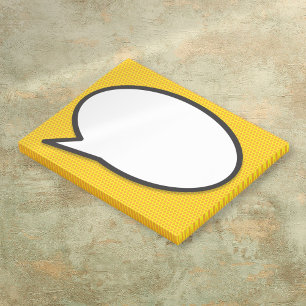 Comic Book Pop Art Speech Bubble Post-it Notes