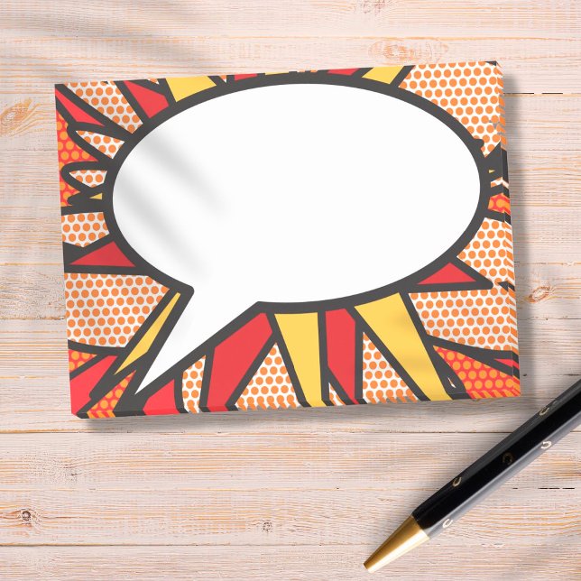 Comic Book Pop Art Speech Bubble Post-it Notes (Creator Uploaded)