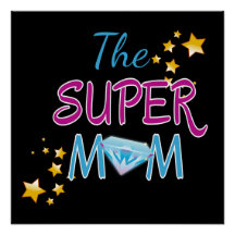 Comic Book Pop Art Superhero Mom Mother's Day
