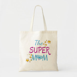 Comic Book Pop Art Superhero Mom Mother's Day Tote Bag