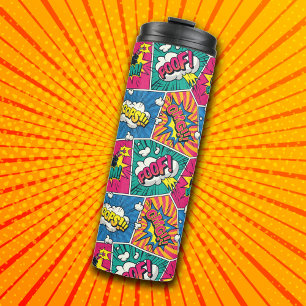 Comic Book Pop Art Thermal Tumbler