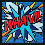 Comic Book Pop Art WHAM Acrylic Print<br><div class="desc">Fun trendy superhero comic book pop acrylic prints that are sure to add a splash of colour to a range of rooms in your home or office. An ideal way to treat yourself or someone that you know with these cool, unique comic con prints. Why not add some zap pow...</div>