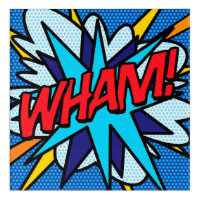 Comic Book Pop Art WHAM Acrylic Print