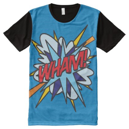 Comic Book Pop Art WHAM! All-Over-Print Shirt