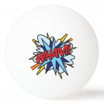 Comic Book Pop Art WHAM BANG Ping-Pong Ball Comic Book Pop Art WHAM BANG Ping-Pong Ball