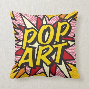 Comic Book POP ART WHAM! cushion pillow
