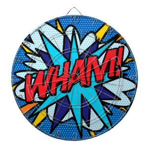 Comic Book Pop Art WHAM Dart Board