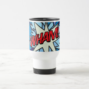 Comic Book Pop Art WHAM! Travel Mug