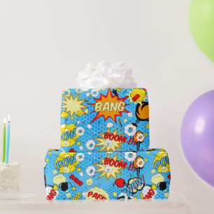 Comic Book Pop Art Wrapping Paper