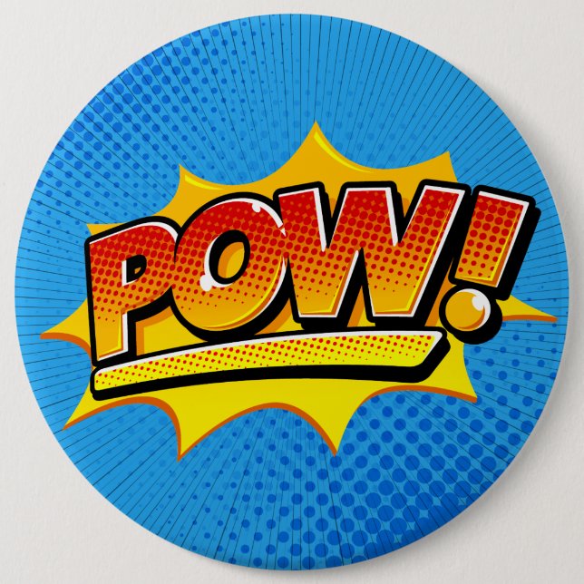 Comic Book Pow! Button (Front)