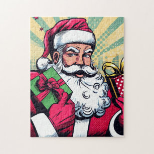Comic book Santa/Christmas  Jigsaw Puzzle