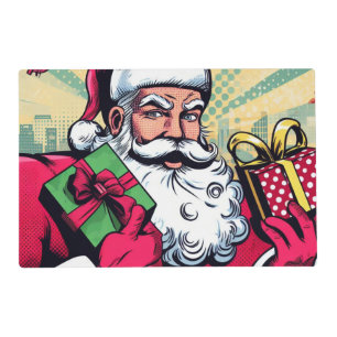 Comic book Santa/Christmas Placemat