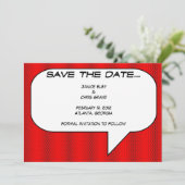 Comic book Save the Date (Standing Front)
