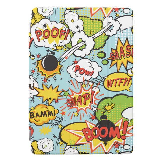 Comic Book Sayings iPad Cover (Front)