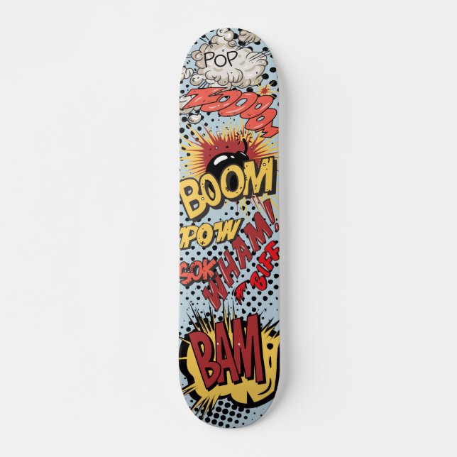 Comic Book Skateboard Deck (Front)