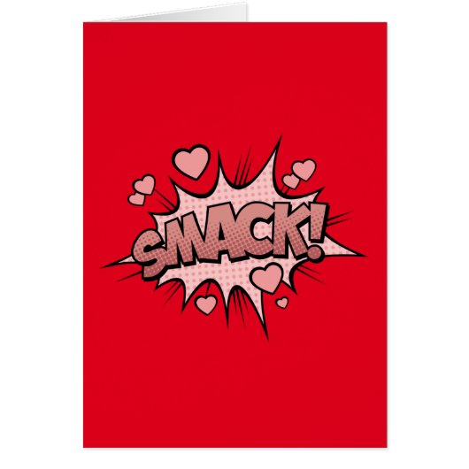 Comic Book Sound Effect - Smack! Pop Art Cards (Front)