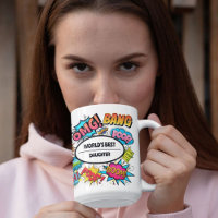 Comic Book Sounds Greatest Relation Themed Coffee Mug