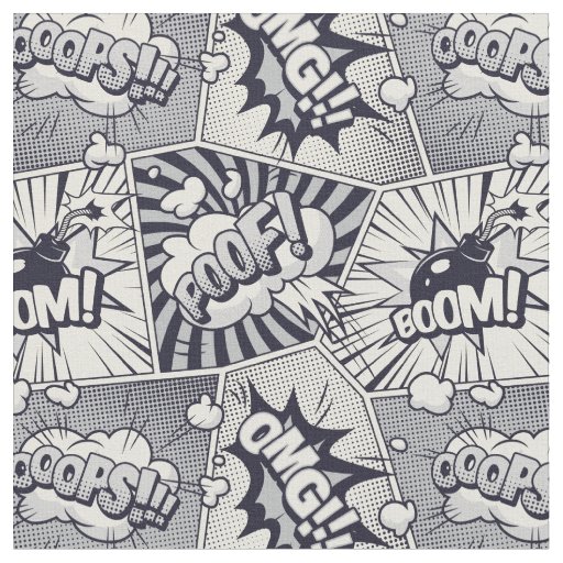 Comic Book Speech Bubble Fabric
