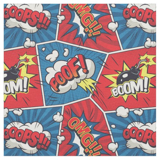 Comic Book Speech Bubble Fabric