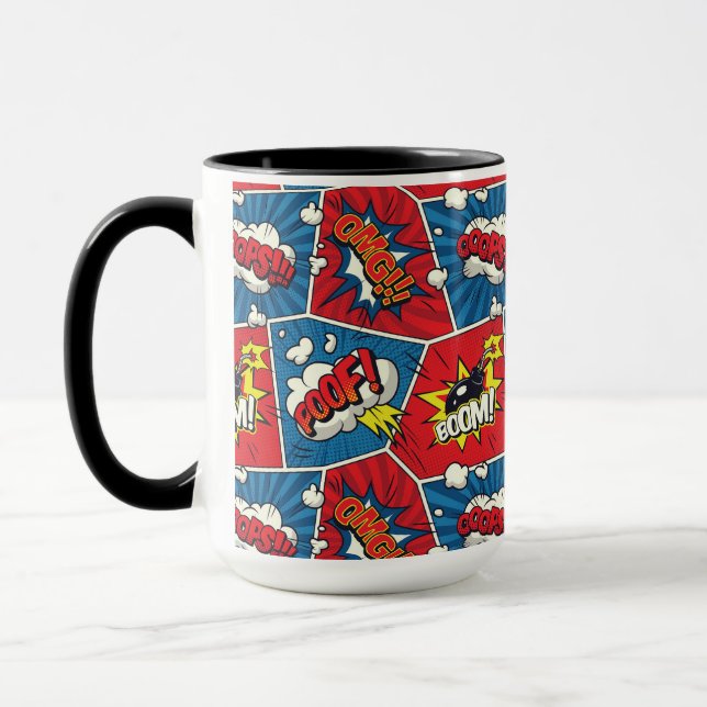 Comic Book Speech Bubble Mug (Left)