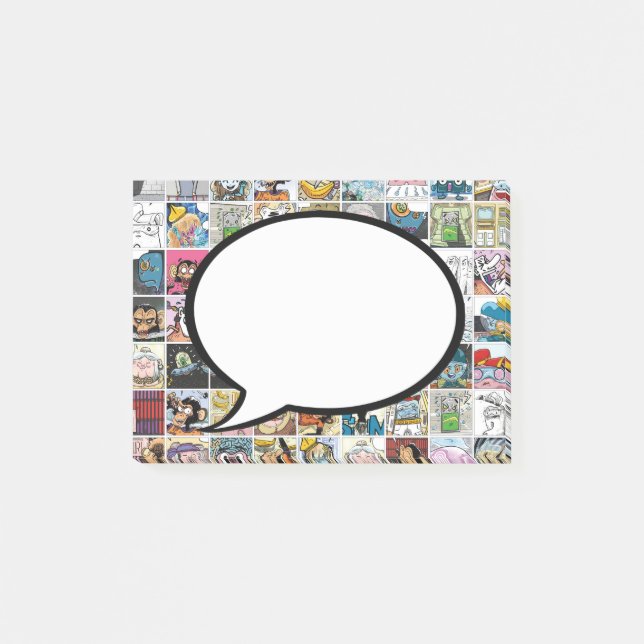 Comic Book Speech Bubble My Message Notes (Front)