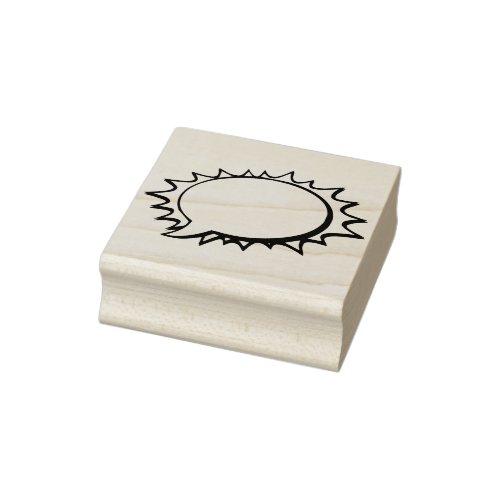 Comic book speech bubble  Rubber Stamp