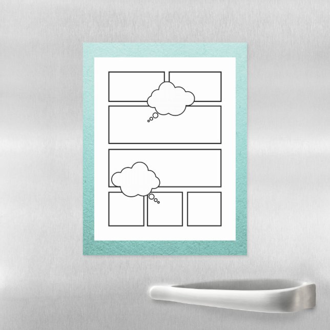 Comic Book Style Magnetic Dry Erase Sheet (In Situ)