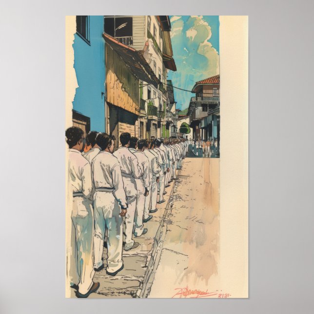 Comic Book Style Poster, Full-Color Illustration,  Poster (Front)