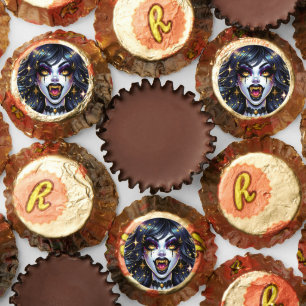 Comic Book Style Vampire Halloween Party Reese's Peanut Butter Cups