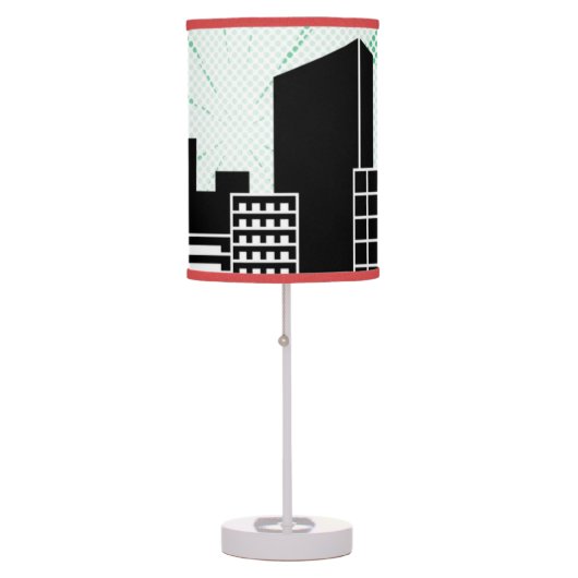 Comic Book Super Hero Themed Boys Bedroom Decor Table Lamp (Front)