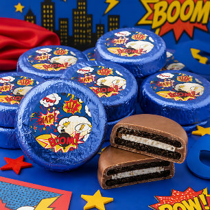 Comic Book Superhero  Dipped Oreo Cookie Favors