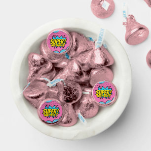 Comic book superhero girl birthday  hershey®'s kisses®