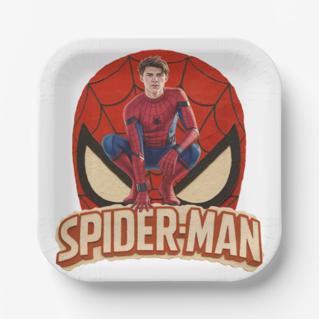 Comic Book Superhero Paper Plates (Front)