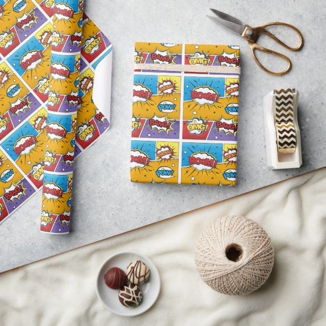 Comic Book Wrapping Paper (Crafts)