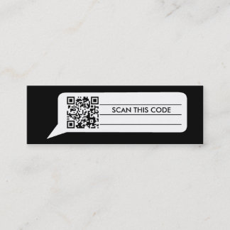 Comic Bubble Mini Business Card