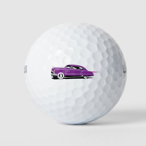 Comic Buick Roadmaster Golf Balls