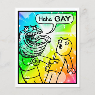 Comic Card #1104 Gay Art Print