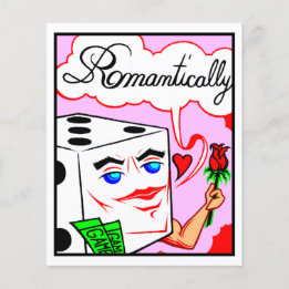 Comic Card #2084 Lucky Dice Art Print