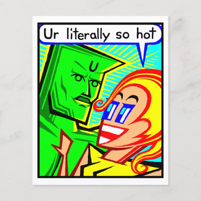 Comic Card #2554 Art Print (Front)