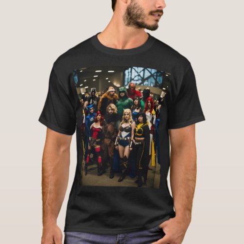Comic Con Chronicles Uniting the Heroes T_Shirt