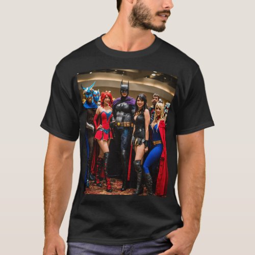  Comic Con Crew Mens Group Graphic T_Shirt T_Shirt