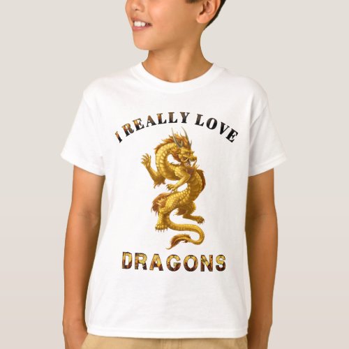 Comic Dragon Lover Apparel T_Shirt